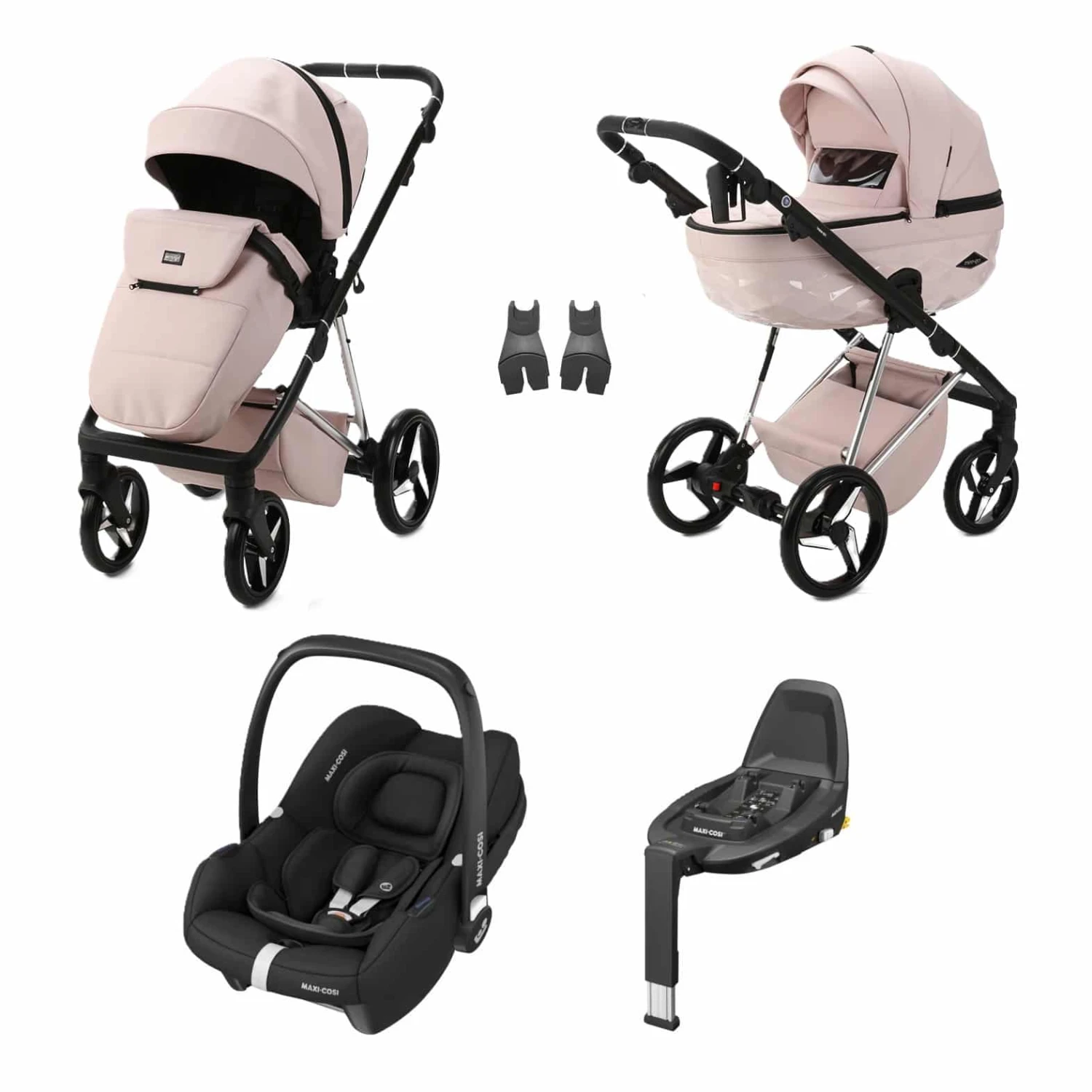 Mee-Go Milano Evo 3in1 Cabriofix + Base Travel System – Pretty In Pink (Special Edition) 3 Mee-Go Milano Evo 3in1 Cabriofix + Base Travel System – Pretty In Pink (Special Edition)