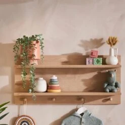 Obaby Astrid 5 Piece Nursery Room Set/Shelf/Mattress – Satin/Oak -Baby Supplies mkkjk 2