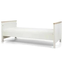 Mamas & Papas Harwell Cotbed White/Natural With Premium Pocket Spring Mattress -Baby Supplies ngjyu6