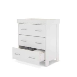 Obaby Nika 4 Piece Nursery Room Set – White 17 Obaby Nika 4 Piece Nursery Room Set – White -Baby Supplies nika dresser white