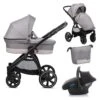 Noordi Sole Go 3in1 Travel System – Warm Grey -Baby Supplies noordi sole go 3 in 1 travel system warm grey 2