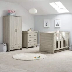Obaby Nika 3 Piece Nursery Room Set – Grey Wash