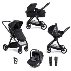 Babymore Mimi Travel System Pecan I-Size Car Seat β Black