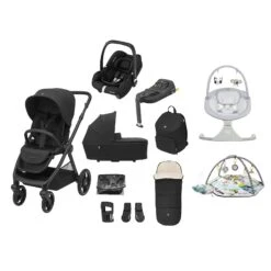 Maxi-Cosi Oxford 11 Piece Cabriofix Bundle – Twillic Black