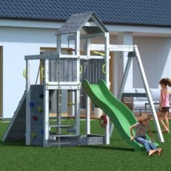Shire Active Climbing Frame In Grey And White -Baby Supplies qw2