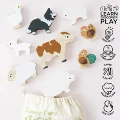 Le Toy Van Stacking Farm Animals 9 Le Toy Van Stacking Farm Animals -Baby Supplies rd675e