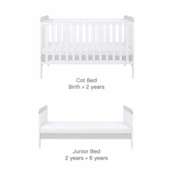 Tutti Bambini Rio Newborn Nursery Room Set Bundle – White/Dove Grey -Baby Supplies rio 3pc white dove grey 3 2