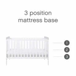 Tutti Bambini Rio 6 Piece Nursery Room Set With Shelves/Mattress – White/Dove Grey 20 Tutti Bambini Rio 6 Piece Nursery Room Set With Shelves/Mattress – White/Dove Grey -Baby Supplies rio 3pc white dove grey 4
