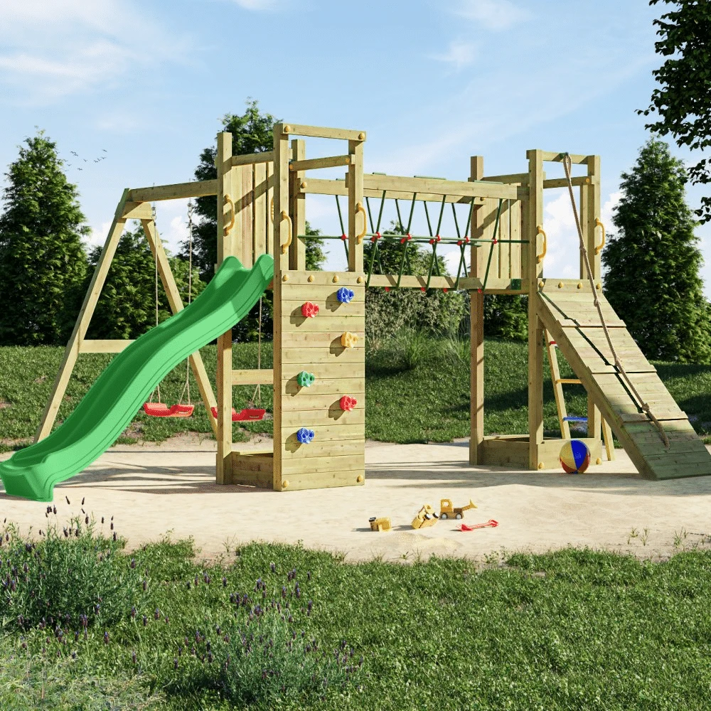 Shire Maxi Fun Wooden Climbing Frame 6 Shire Maxi Fun Wooden Climbing Frame - Image 4