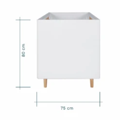 Tutti Bambini Fika 2 Piece Room Set – White/Light Oak -Baby Supplies ryr5 1