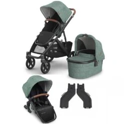 UPPAbaby VISTA V3 Double Pushchair And Carrycot – Gwen