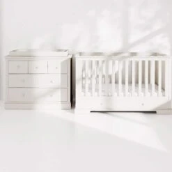 Mamas & Papas Oxford 2 Piece Nursery Room Set – Pure White -Baby Supplies saf 1