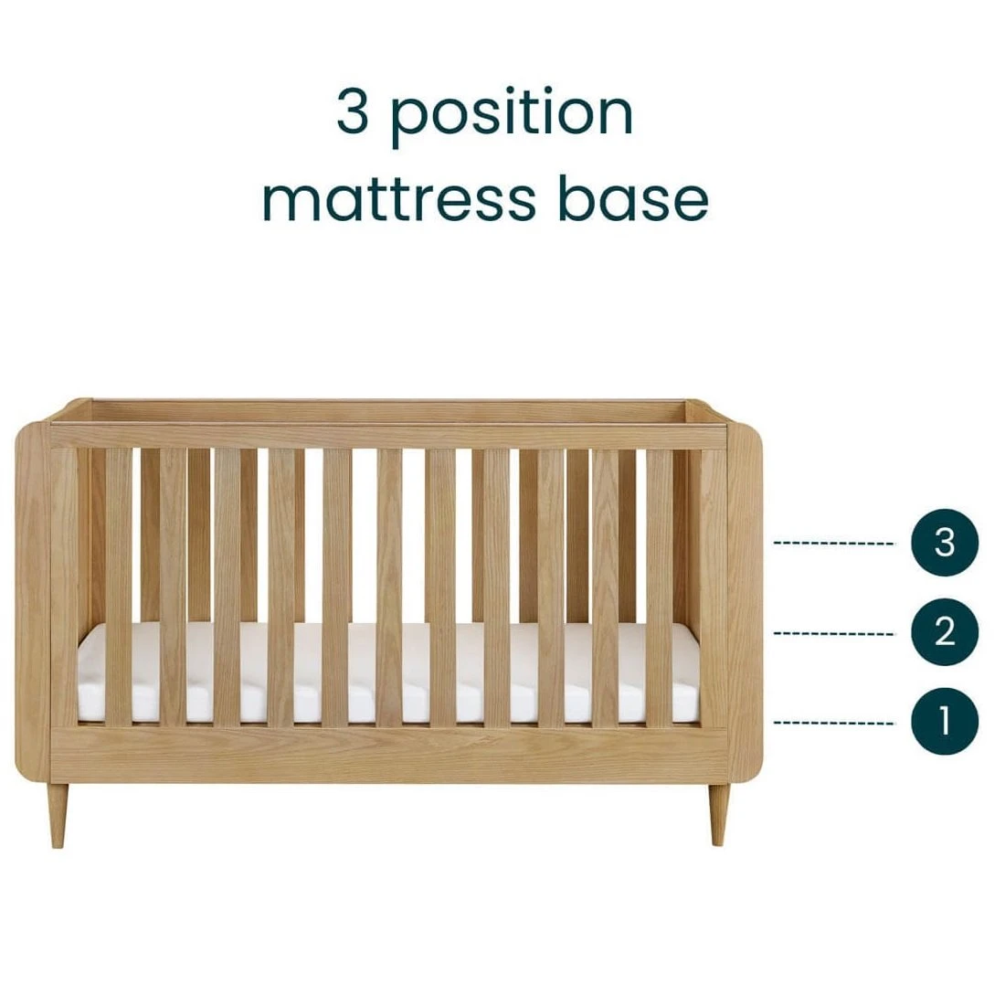 Tutti Bambini Japandi Cot Bed – Light Oak 10 Tutti Bambini Japandi Cot Bed – Light Oak - Image 8