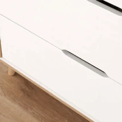 Tutti Bambini Fika 2 Piece Room Set – White/Light Oak -Baby Supplies sdte