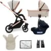 My Babiie MB500 3-in-1 Travel System – Rose Gold Stone -Baby Supplies se4r56 3