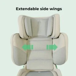 My Babiiei-Size (100-150cm) Compact High Back Booster Car Seat – Stone -Baby Supplies se4r5y6