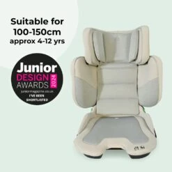 My Babiiei-Size (100-150cm) Compact High Back Booster Car Seat – Stone -Baby Supplies ser5t67
