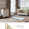 Silver Cross Seville 2+2 Nursery Room Set With Nursing Chair – Cashmere/Oak