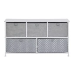 Liberty House Toys Grey 5 Drawer Storage Chest -Baby Supplies sgey4 5