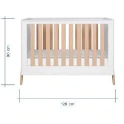 Tutti Bambini Fuori Mini Cot Bed White & Light Oak 14 Tutti Bambini Fuori Mini Cot Bed White & Light Oak -Baby Supplies sgwT3 1