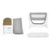 Shnuggle® Shnuggle Air Bedside Crib Bundle – Dove Grey -Baby Supplies shnuggle crib bundle