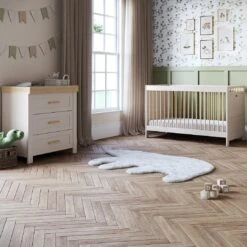 Silver Cross Seville 2+2 Nursery Room Set With Nursing Chair – Cashmere/Oak -Baby Supplies silver cross seville 2 piece 2