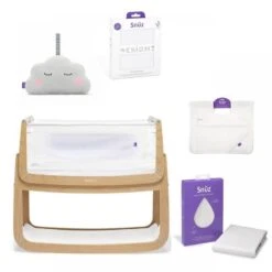 Silver Cross Bromley Cot Bed With Mattress – White -Baby Supplies snuz 4 essential bundle natural 1 5