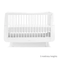 SnuzKot Skandi 5 Piece Nursery Room Set Bundle – White -Baby Supplies snuzkot skandi white 3 piece 6