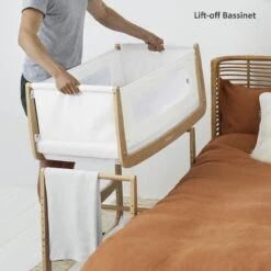 Snuzpod4 And SnuzBaskit With Stand Bundle – Natural And Grey -Baby Supplies snuzpod 4 bedside crib with mattress natural 06