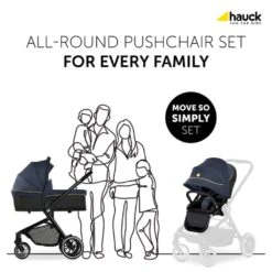 Hauck Move So Simply Duo Set – Dark Navy/Neon -Baby Supplies t56