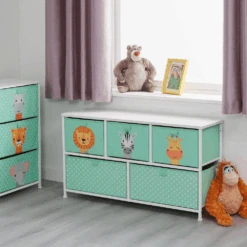 Liberty House Toys Jungle 5 Drawer Kids Storage Chest