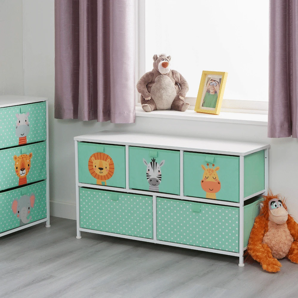 Liberty House Toys Jungle 5 Drawer Kids Storage Chest 3 Liberty House Toys Jungle 5 Drawer Kids Storage Chest