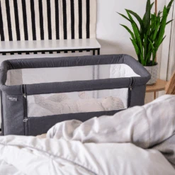 Red Kite Cozysleep Bedside Crib Grey -Baby Supplies tryhte