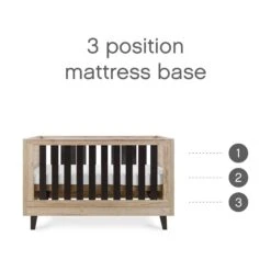 Tutti Bambini Como 3 Piece Nursery Room Set – Slate Grey/Distressed Oak -Baby Supplies tutti bambini como cot bed slate grey and distressed oak 8 scaled 1