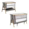 Tutti Bambini CoZee XL Bedside Crib And Cot – Oak/Charcoal -Baby Supplies tutti bambini cozee xl bedside crib cot oak charcoal
