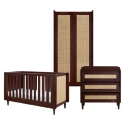 Tutti Bambini Japandi 3 Piece Room Set – Warm Walnut -Baby Supplies tutti bambini japandi 3 piece room set warm walnut 2