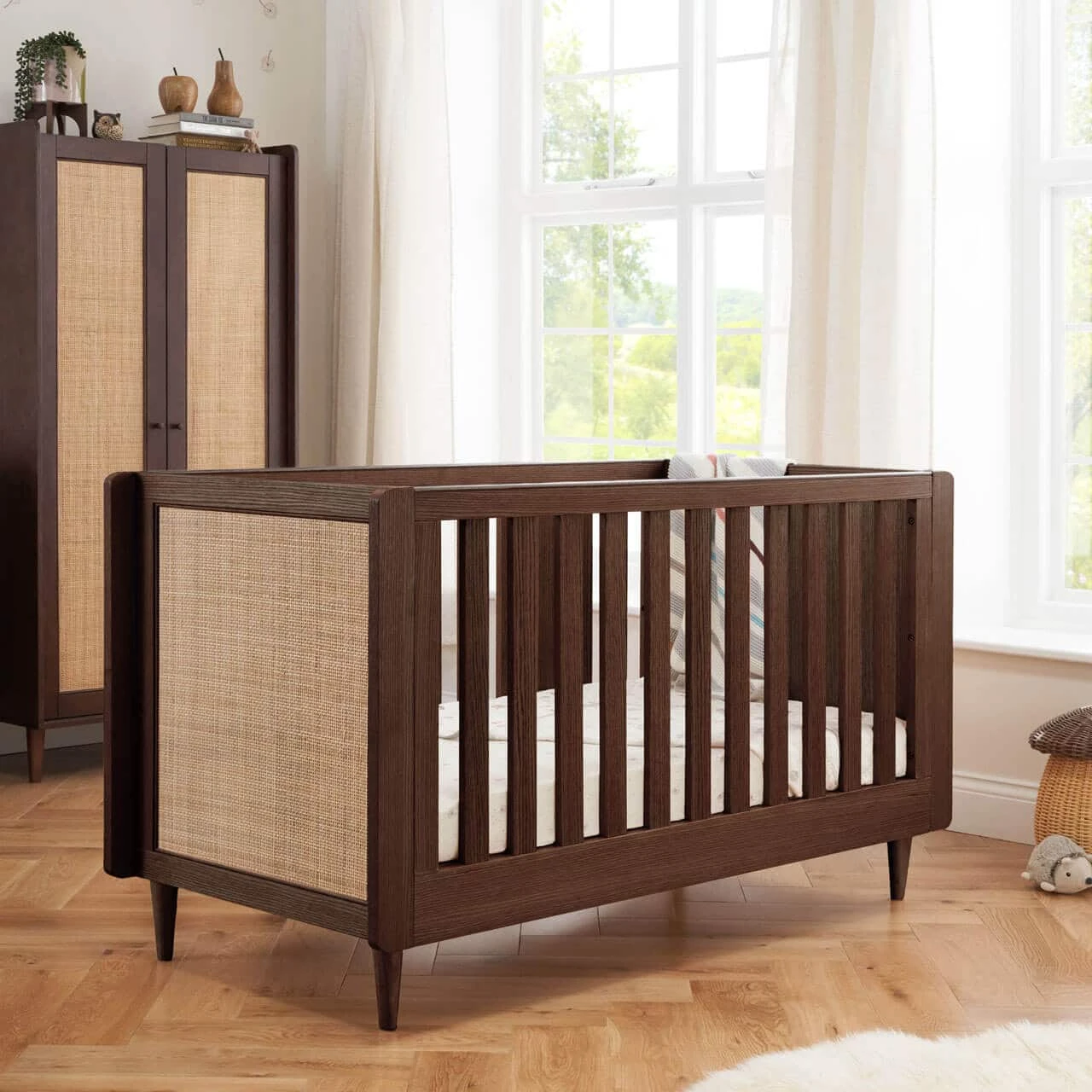 Tutti Bambini Japandi Cot Bed – Warm Walnut 3 Tutti Bambini Japandi Cot Bed – Warm Walnut