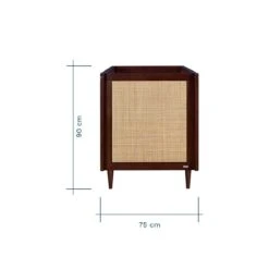 Tutti Bambini Japandi 3 Piece Room Set – Warm Walnut -Baby Supplies tutti bambini japandi cot bed warm walnut 10 1