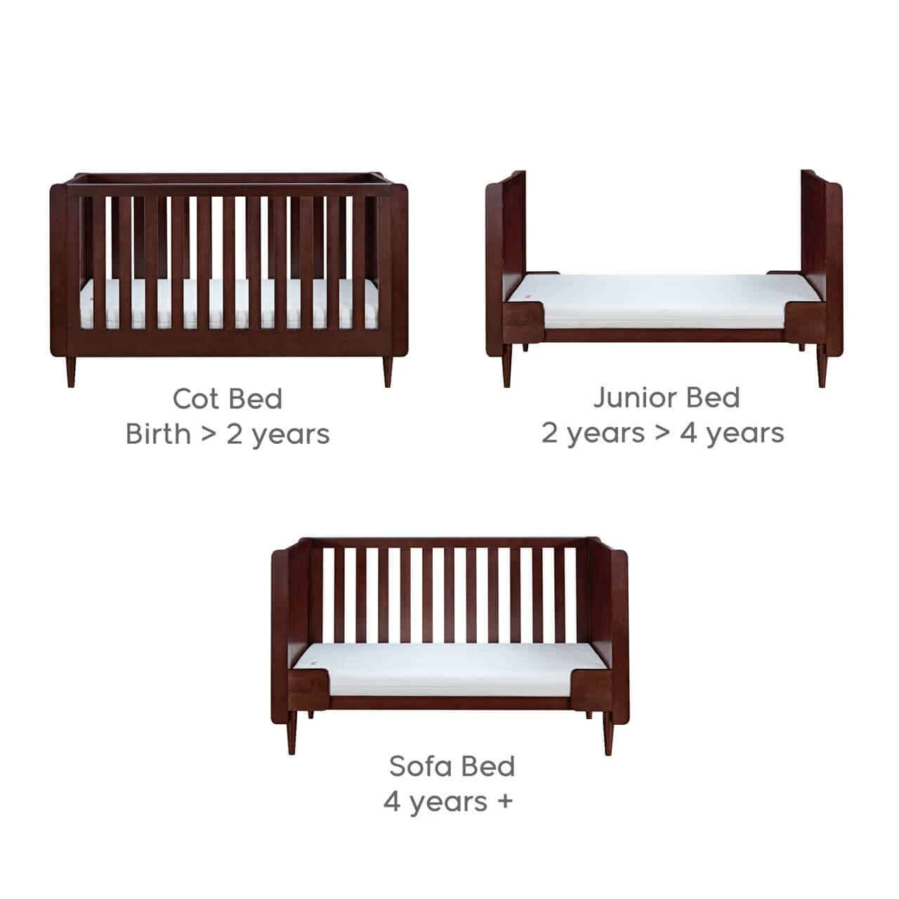 Tutti Bambini Japandi Cot Bed – Warm Walnut 9 Tutti Bambini Japandi Cot Bed – Warm Walnut - Image 7