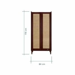 Tutti Bambini Japandi 3 Piece Room Set – Warm Walnut -Baby Supplies tutti bambini japandi wardrobe warm walnut 6