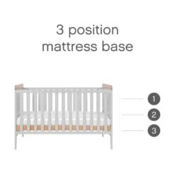 Tutti Bambini Rio 5 Piece Nursery Room Set With Toy Box- Dove Grey/Oak -Baby Supplies tutti bambini rio cot bed dove grey oak 5