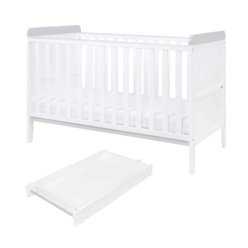 Tutti Bambini Rio 6 Piece Nursery Room Set With Shelves/Mattress – White/Dove Grey 13 Tutti Bambini Rio 6 Piece Nursery Room Set With Shelves/Mattress – White/Dove Grey - Image 11