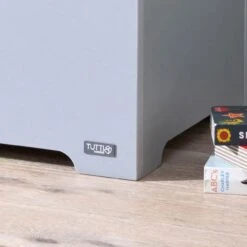 Tutti Bambini Rio 5 Piece Nursery Room Set With Toy Box- Dove Grey/Oak -Baby Supplies tutti bambini rio toy box dove grey oak 9