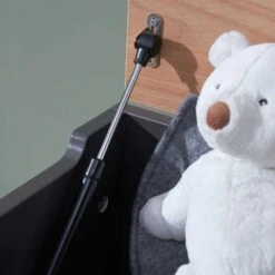 Tutti Bambini Rio 7 Piece Nursery Room Set With Shelves/Toy Box/Mattress – Slate Grey/Oak -Baby Supplies tutti bambini rio toy box slate grey oak 3