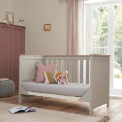 Tutti Bambini Verona Cot Bed – Dove Grey/ Oak -Baby Supplies tutti bambini verona cot bed dove grey oak 2 68776