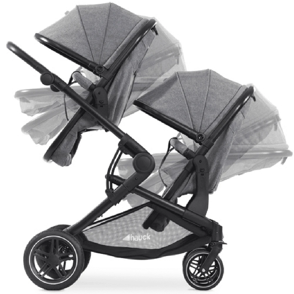 Hauck Melange Grey Atlantic Twin Stroller/Carrycot Bundle 2 19 Hauck Melange Grey Atlantic Twin Stroller/Carrycot Bundle 2 - Image 17
