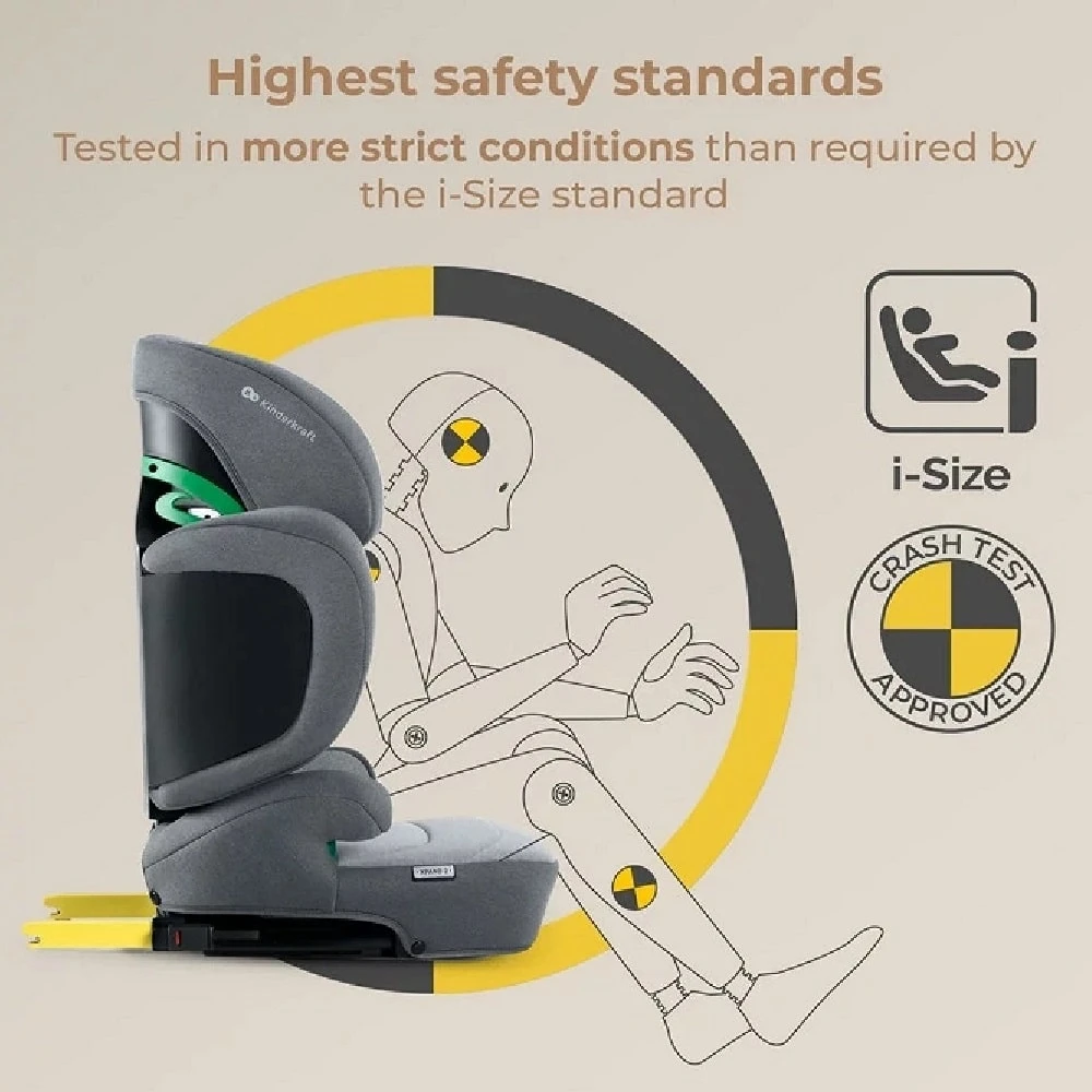 Kinderkraft XPAND 2 I-Size Car Seat Grey 11 Kinderkraft XPAND 2 I-Size Car Seat Grey - Image 9