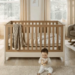 Mamas & Papas Harwell Cotbed Cashmere With Premium Pocket Spring Mattress -Baby Supplies uyoo8y