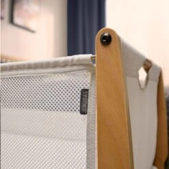 SnuzPod Studio Bedside Crib With Mattress Stockholm Natural -Baby Supplies vbhj7 1