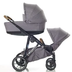 Mee-Go UNO Plus Baby And Toddler Tandem Pushchair Grey/Chrome